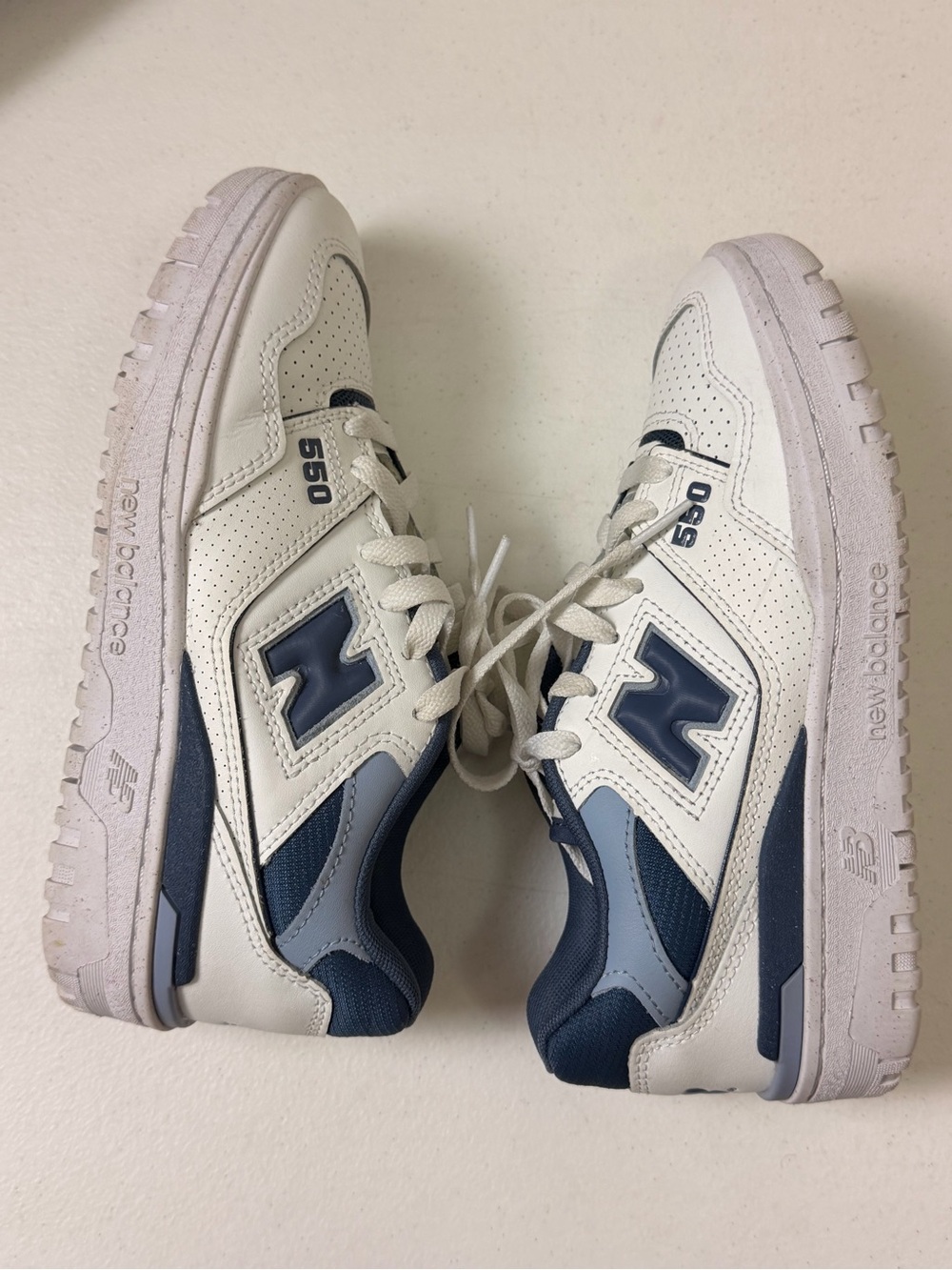 New Balance 550 White Vintage Indigo Womens Sneakers size 6
